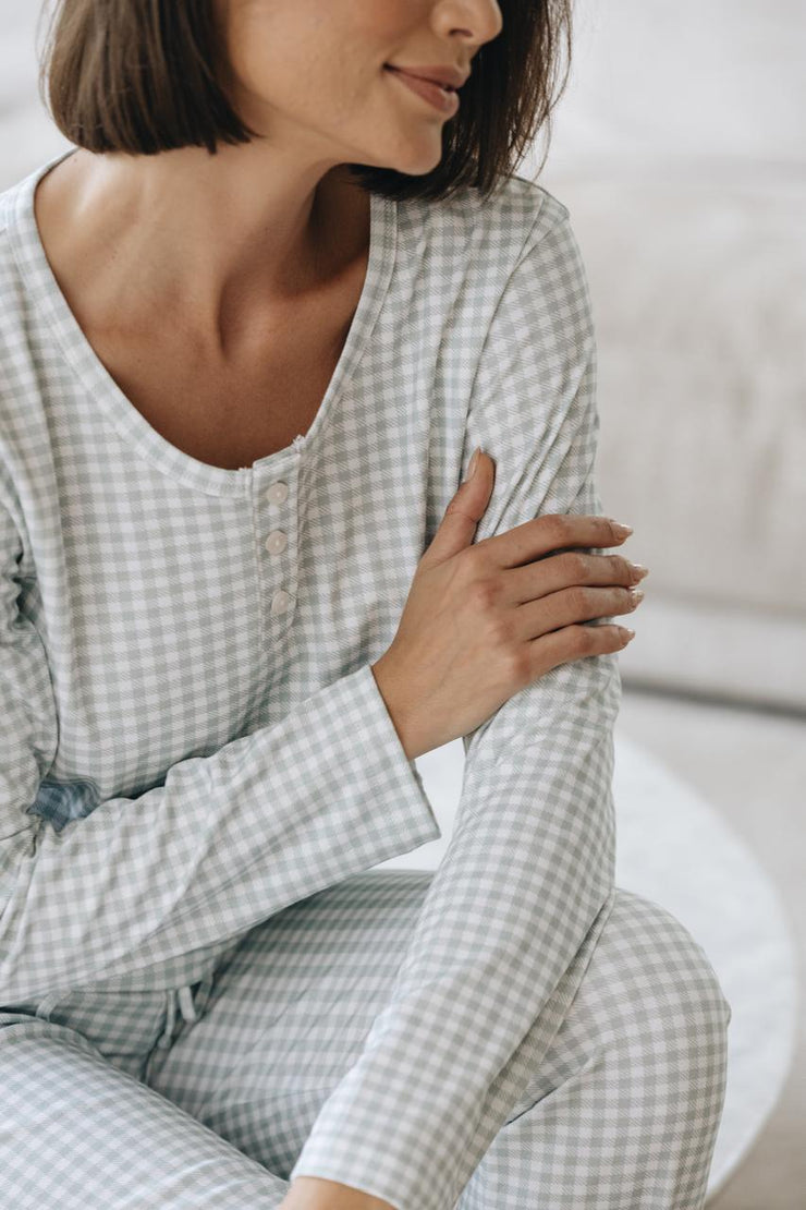 CASUAL COZY SAGE PLAID