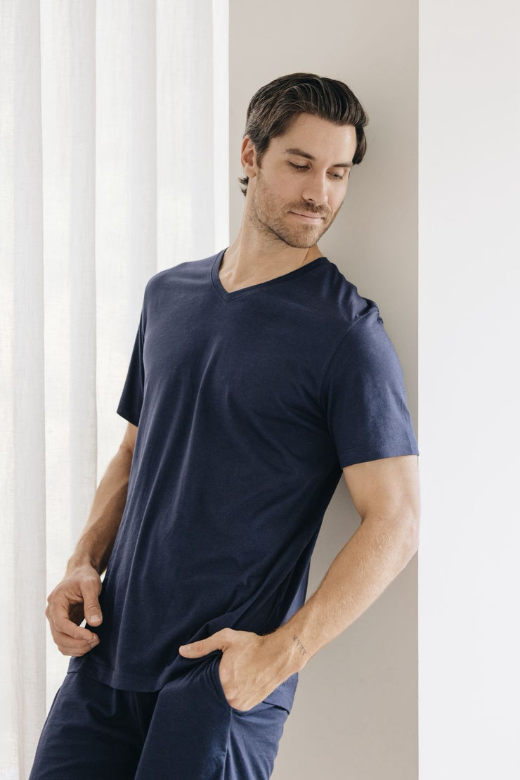 MEN V SHIRT NAVY