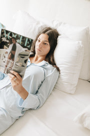BED JACKET BLUE