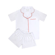 BASIC SHORTS WHITE & CORAL