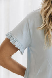 SHORT RUFFLE BLUE