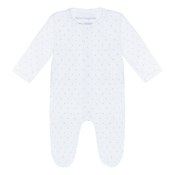 BABY SLEEPER GREY DOTS