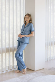 SHORT-SLEEVE RUFFLE MOONLIGHT