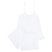 TANK RUFFLE GREY DOTS