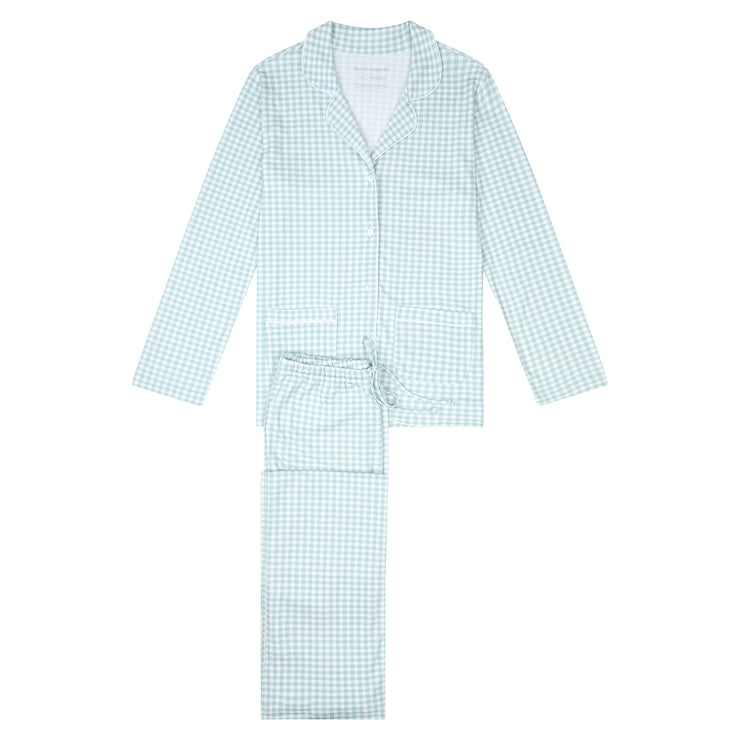 BED JACKET SAGE PLAID