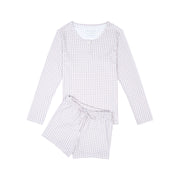 CASUAL COZY SHORTS BERRY PLAID