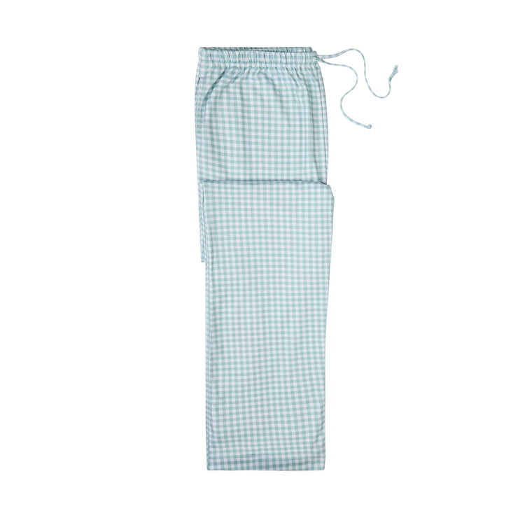MEN PANTS SAGE PLAID